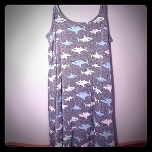 **Shark print mini dress